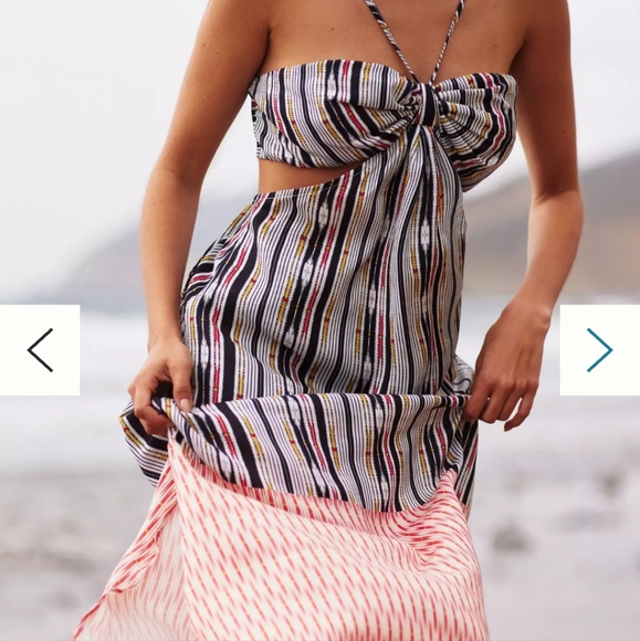Anthropologie bare cut out Maxi Dress - Picture 3 of 11